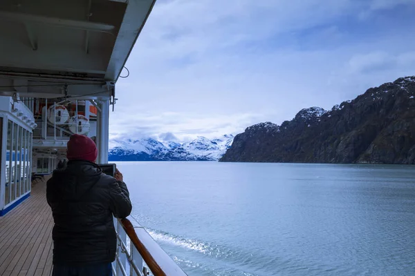 Plavba Výletní Lodi Národním Parku Glacier Bay Aljaška — Stock fotografie