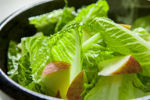 Vegetarian Favorite Continental Breakfast Lettuce Salad Diverse Vegetables — Stock Photo, Image
