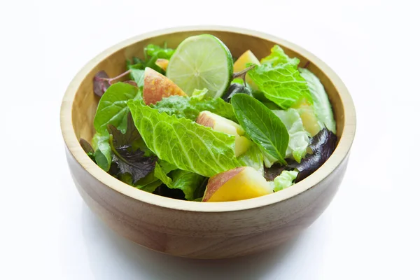 Vegetariano Favorito Salada Alface Pequeno Almoço Continental Com Legumes Diversos — Fotografia de Stock