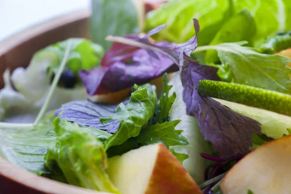 Vegetariano Favorito Ensalada Lechuga Desayuno Continental Con Verduras Diversas — Foto de Stock