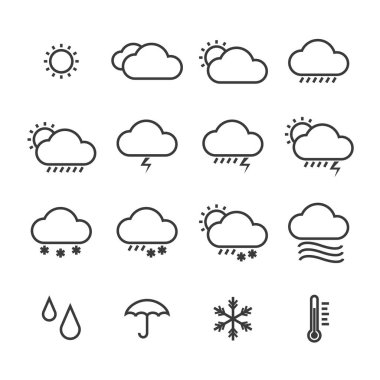  Icon pack hava izole arka plan