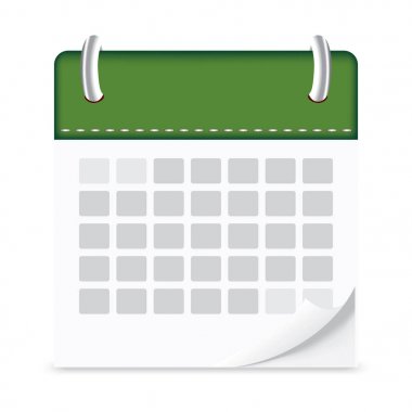 simge izole Takvim arka plan