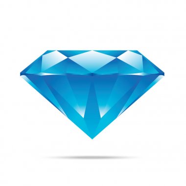 popüler mavi elmas izole gerçekçi yüksek kaliteli elemanları ve