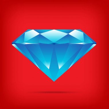 popüler mavi elmas izole gerçekçi yüksek kaliteli elemanları ve