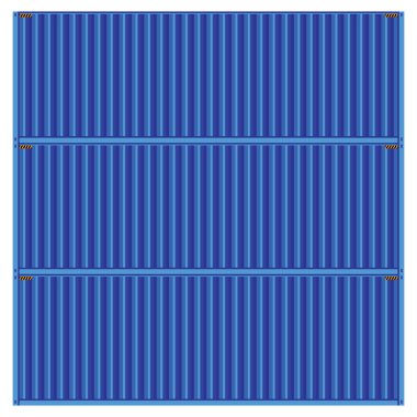 vektör popüler kargo mavi konteyner nakliye navlun te izole