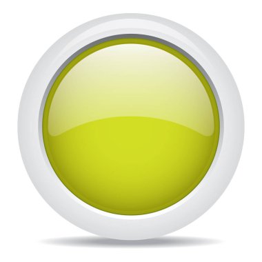 popüler yeşil renk web düğme 3B vektör