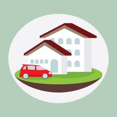 simge rüya lüks ev ve araba, iş kavramı