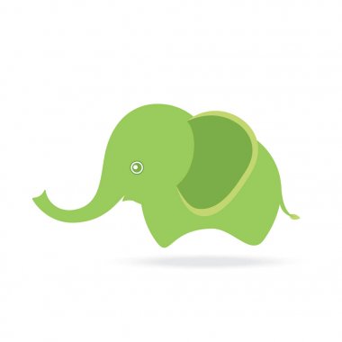 şirin dişi fil, karikatür Tayland çizim