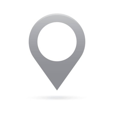 gri gümüş harita işaretçi simgesi marker Gps konumu bayrak simgesi