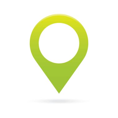 Yeşil harita işaretçi simgesi marker Gps konumu bayrak simgesi
