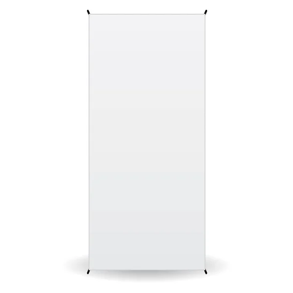 Espositore x-stand banner anteriore isolato — Vettoriale Stock