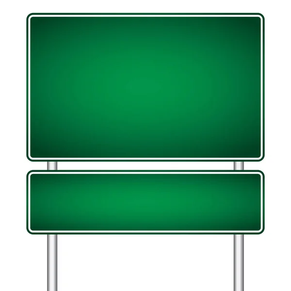 Vector pole sign road blank isolated — Stock Vector