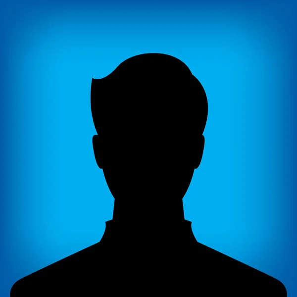 Image de profil masculin — Image vectorielle