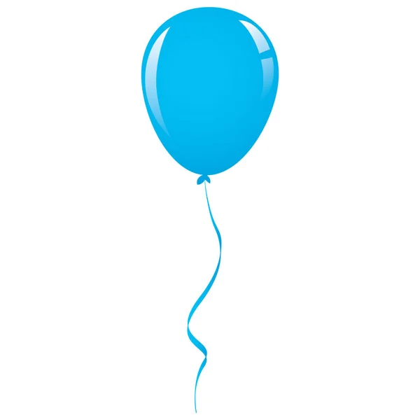 vektör mavi balon şerit