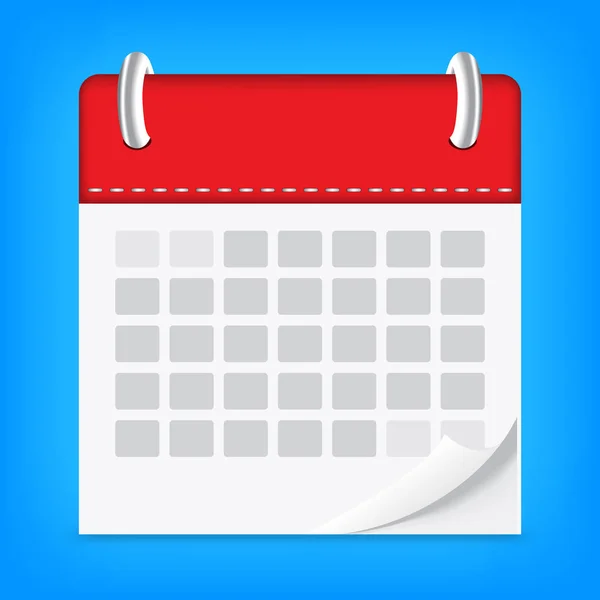 Kalender geïsoleerd pictogramachtergrond — Stockvector