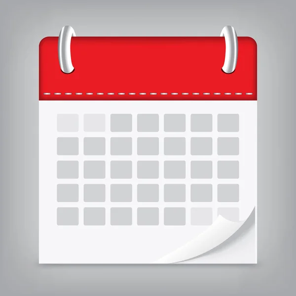 Icono calendario aislado fondo — Vector de stock