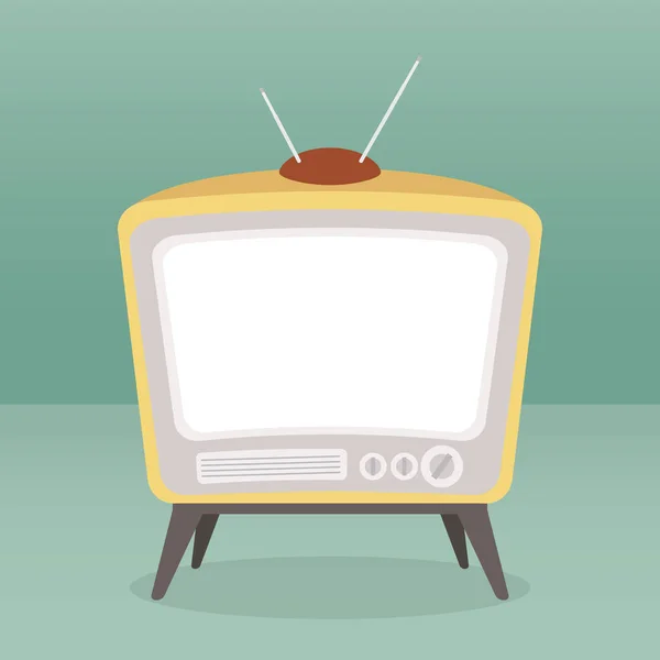 Vettore vintage tv colore isolato — Vettoriale Stock