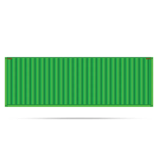 Διάνυσμα δημοφιλή φορτίου πράσινο δοχείο αποστολής φορτίου, απομονωμένοι t — Διανυσματικό Αρχείο
