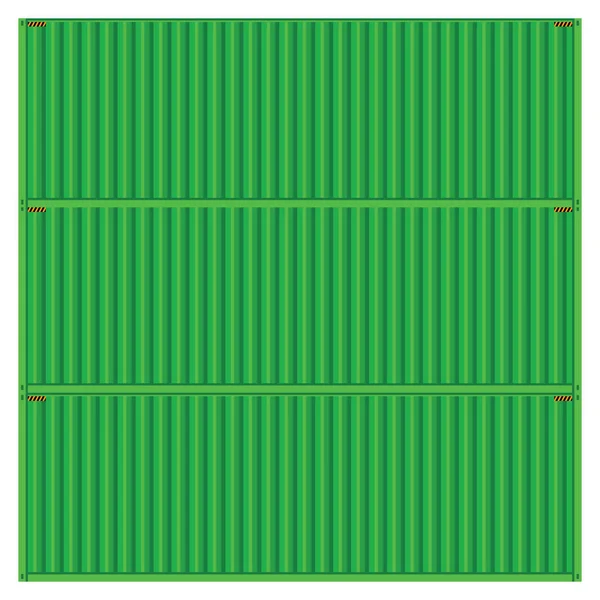 Vektorové populární nákladní zelený kontejner lodní nákladní izolovaná t — Stockový vektor