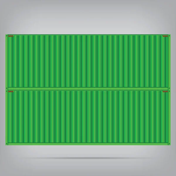 Vector popular cargo green container shipping freight isolated t — Stock Vector