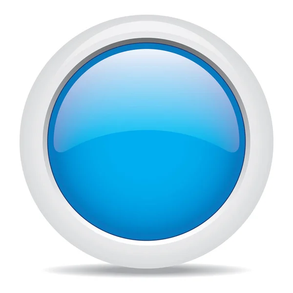 Популярный синий цвет веб-кнопку 3d вектор — стоковый вектор