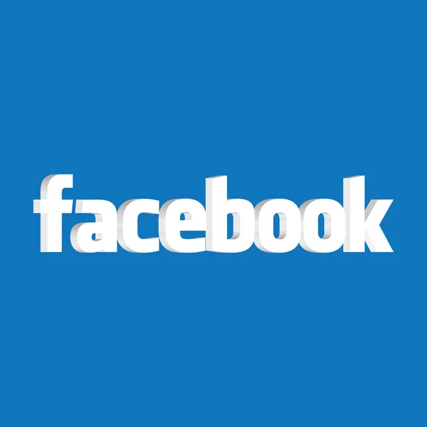 F facebook bouton pouce vers le haut vecteur — Image vectorielle