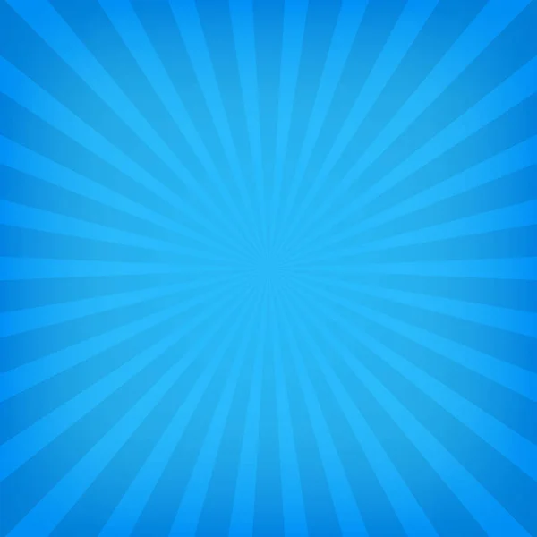 A nap sugarai háttér kék színű — Stock Vector