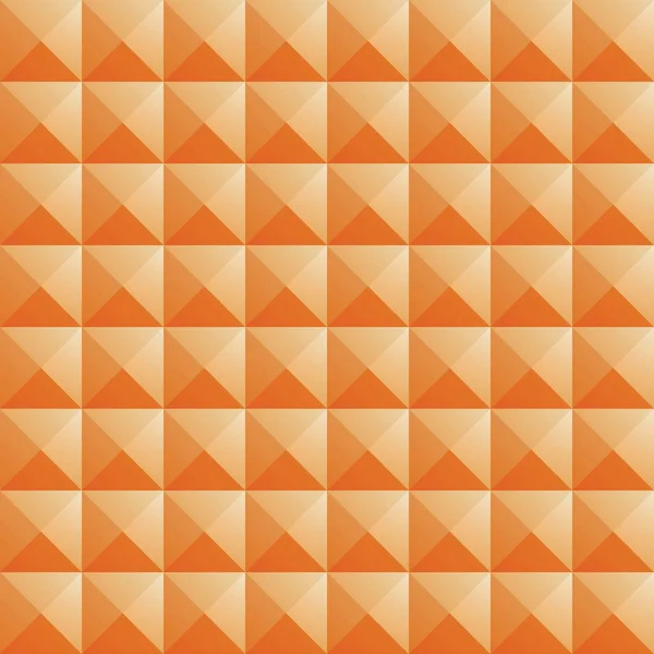 Driehoek oranje juweel textuur naadloze achtergrond — Stockvector