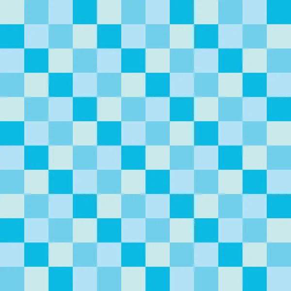 Popular azul cielo mar color tono checker ajedrez cuadrado abstracto te — Vector de stock