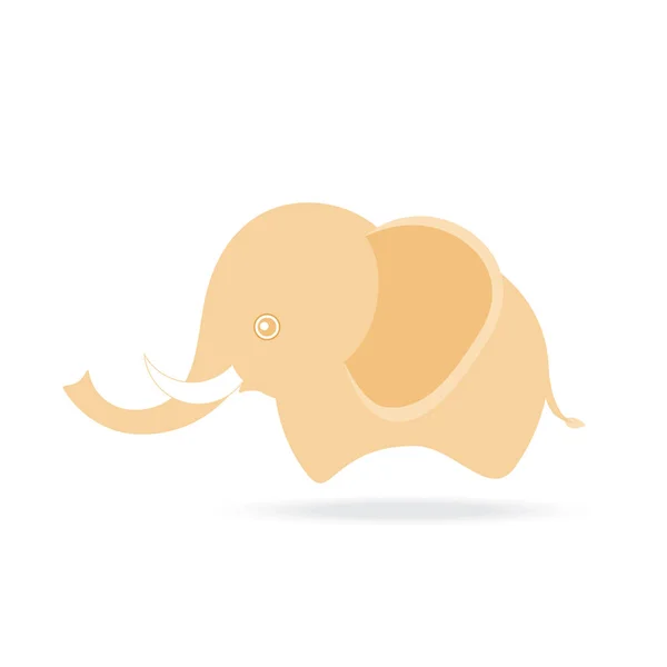 Éléphant mâle mignon, dessin animé thailand — Image vectorielle