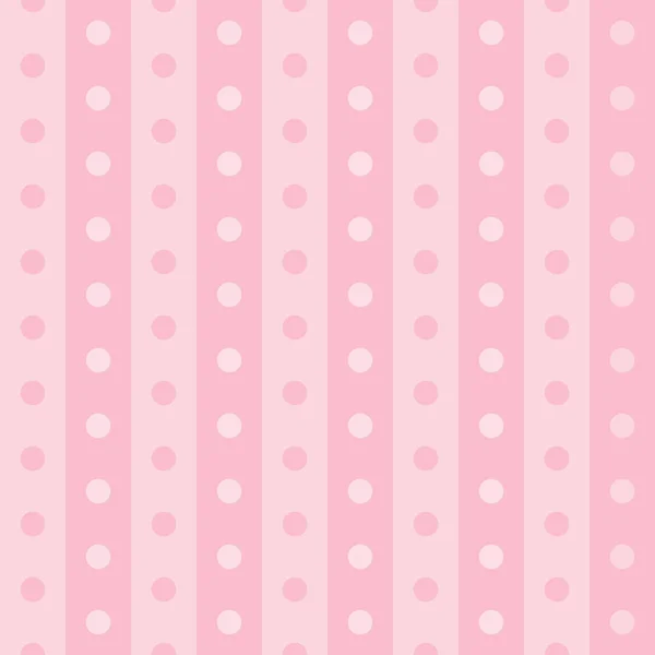 Beliebte rosa Vintage Dots abstraktes Pastellmuster nahtlose Rückenlehne — Stockvektor