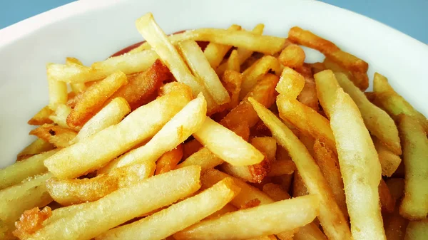 Frites, copeaux collatéral gras plus élevé en calories et sodium, f — Photo