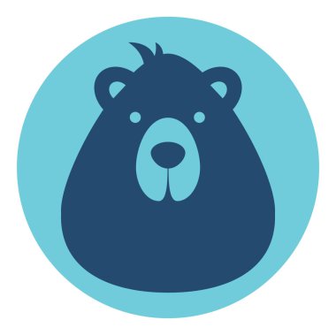 ayı erkek logosu silueti baş profil resim avatar kullanıcısı