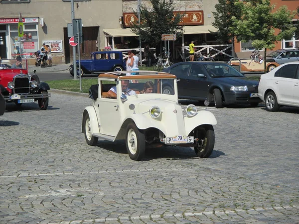 Ιστορικά Αυτοκίνητα Στην Έκθεση — Φωτογραφία Αρχείου