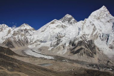 Mount Khumbutse, herhangi bir zamanda ve Nuptse