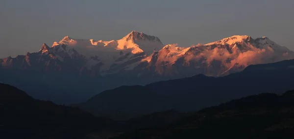 Annapurna range at sunset — Stock Photo, Image