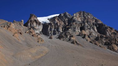 Mount Yakwakang, Thorung La dağ geçidi görünümünden
