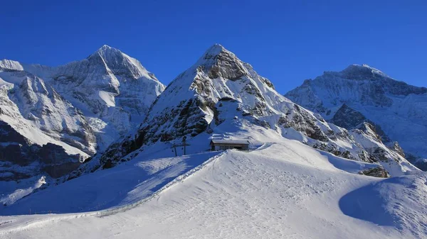 Winter landscape in Grindelwald, Swiss Alps — Stock Photo, Image