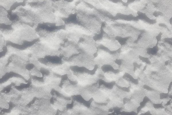 Olvadó hó, természet háttér. — Stock Fotó