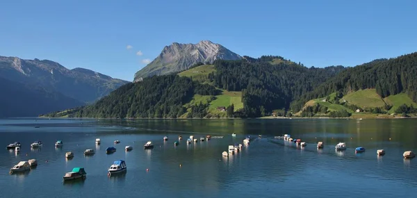 Mattina estiva al lago Wagital — Foto Stock