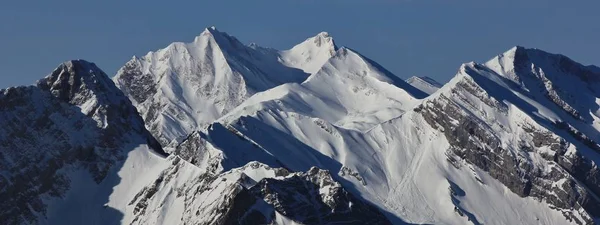 Вид з Fronalpstock, місті Stoos — стокове фото