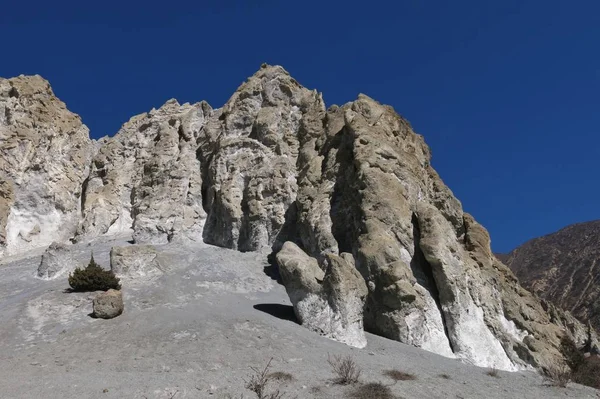 东侧附近的灰岩地层 — 图库照片