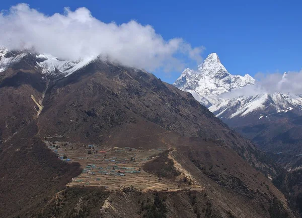 Sherpa-Dorf Phortse — Stockfoto