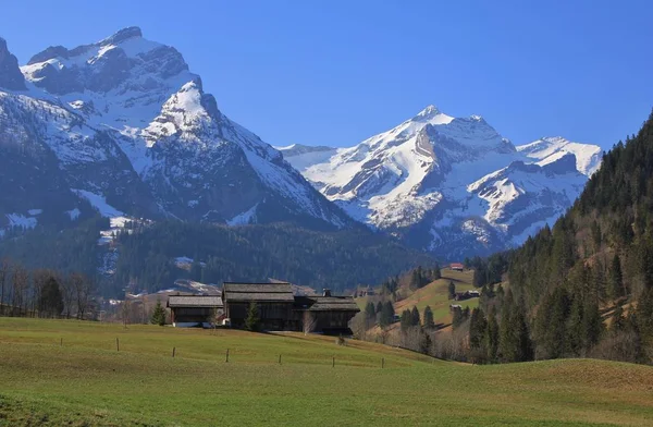 Spring day in the Bernese Oberland — Stock Photo, Image