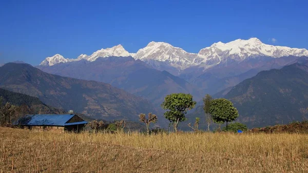 Manaslu range, mountain range in Nepal — Stock Photo, Image