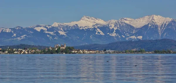 Rapperswil on a spring day — Stock Photo, Image
