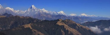 Annapurna range seen from Mohare Danda clipart