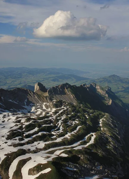 Unikátní krajina z Mount Santis, Švýcarsko. — Stock fotografie