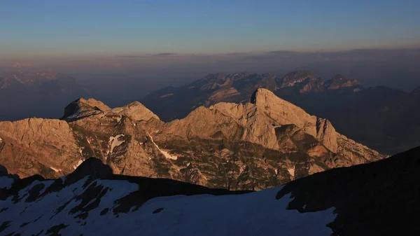 Mount Santis geç öğleden sonra. S İsviçre Alpleri'nde dağlarında — Stok fotoğraf