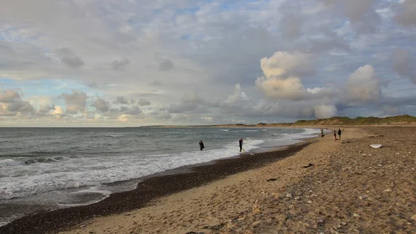 Bulutlu yaz günü Klitmoller, Danimarka.
